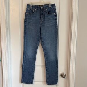 Madewell Women's Straight Leg Blue Jeans